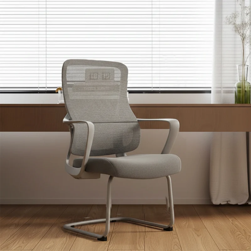 Premium Gray Executive Back Support & Stylish Design Desk Chair - Minimalist Chair With Ergonomic Breathable Mesh For Home Office