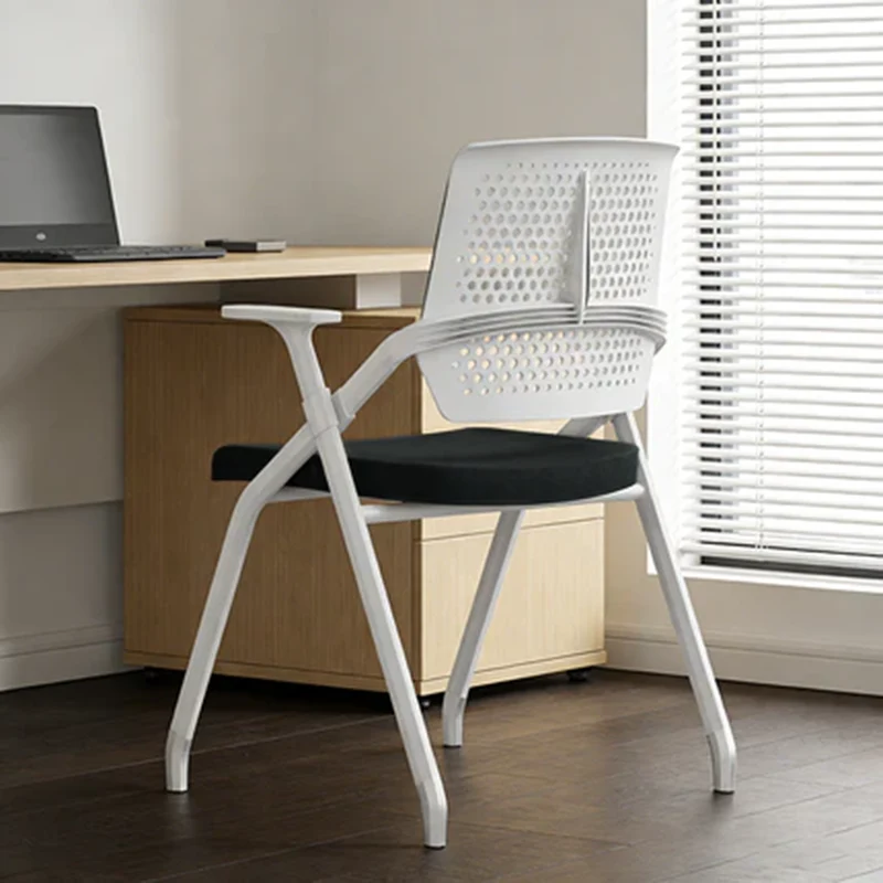 Modern Ergonomic Breathable Mesh Seat High Density Foam Meeting Chair - Rectangular Foldable Training Chair Space Saving Design For Home Office